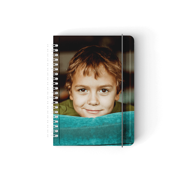 Personalised A5 Spiral Notepad with your own photos and images
