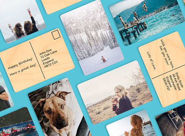 Personalised postcard with your own photos and images
